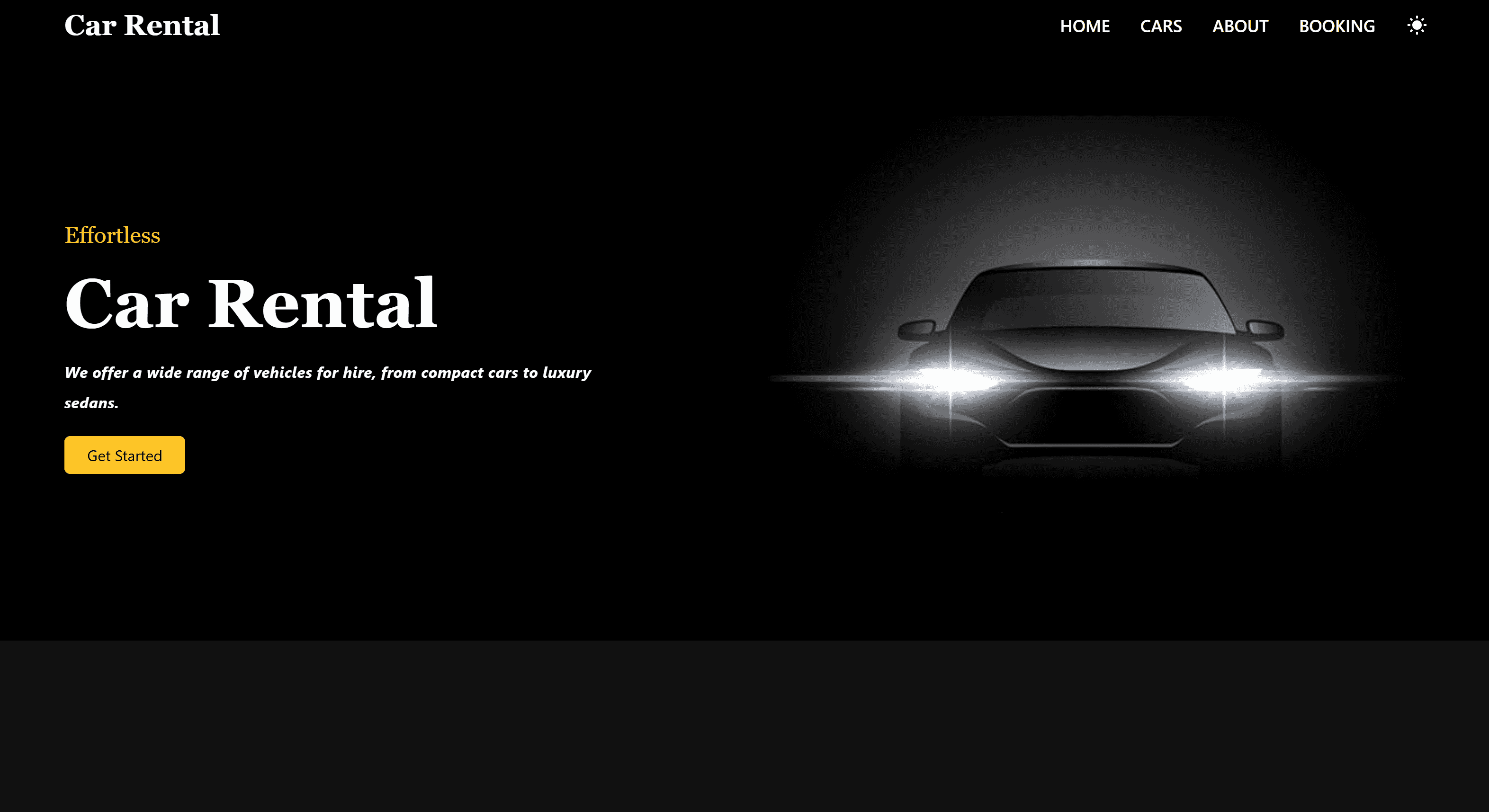 Car Rental Website